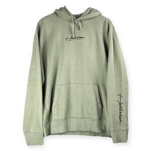 Hollister Hoodie Men’s XL Green Must-Have Collection Logo Graphic Pullover